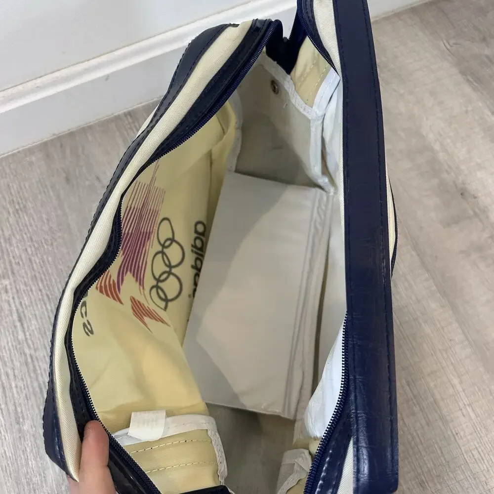 Vintage 1984 Los Angeles Olympics Sports Bag by Adidas 13” X 11” X 7” Canvas